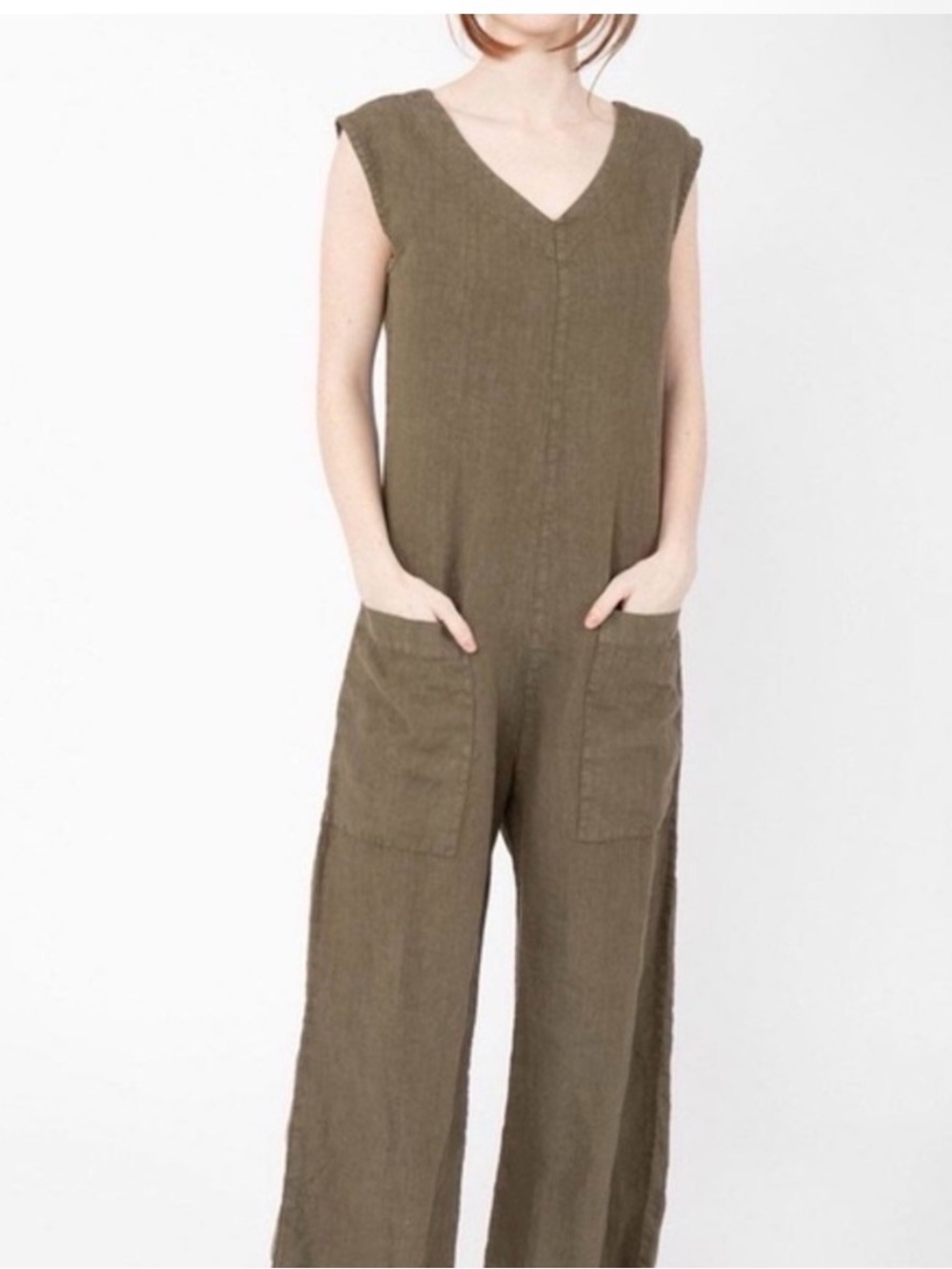 Prairie Underground Linen Jumpsuit wide leg boho lagenlook summer